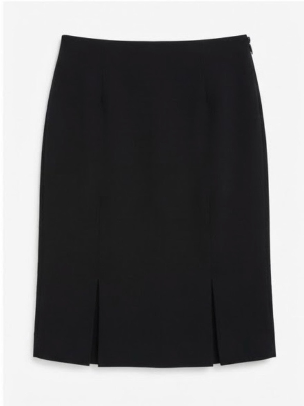 Express Design Studio Black Pencil Skirt Leopard Print Lining (Size 8)